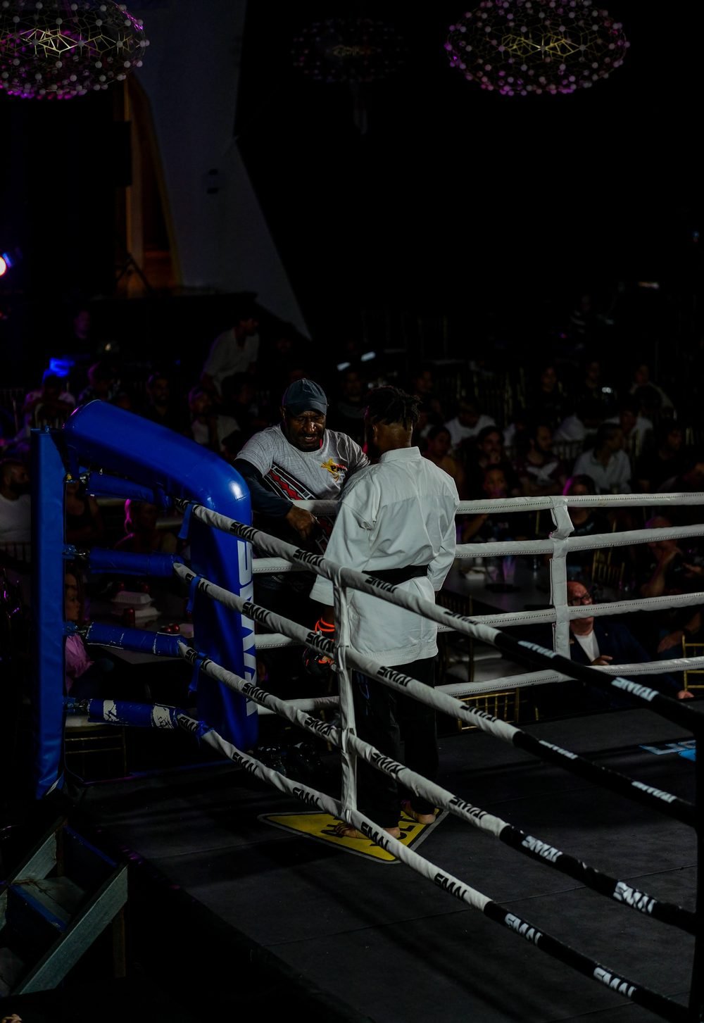 Ringside boxing photography at a Sydney fight night, shot in venue lighting (frame 3 of 24)