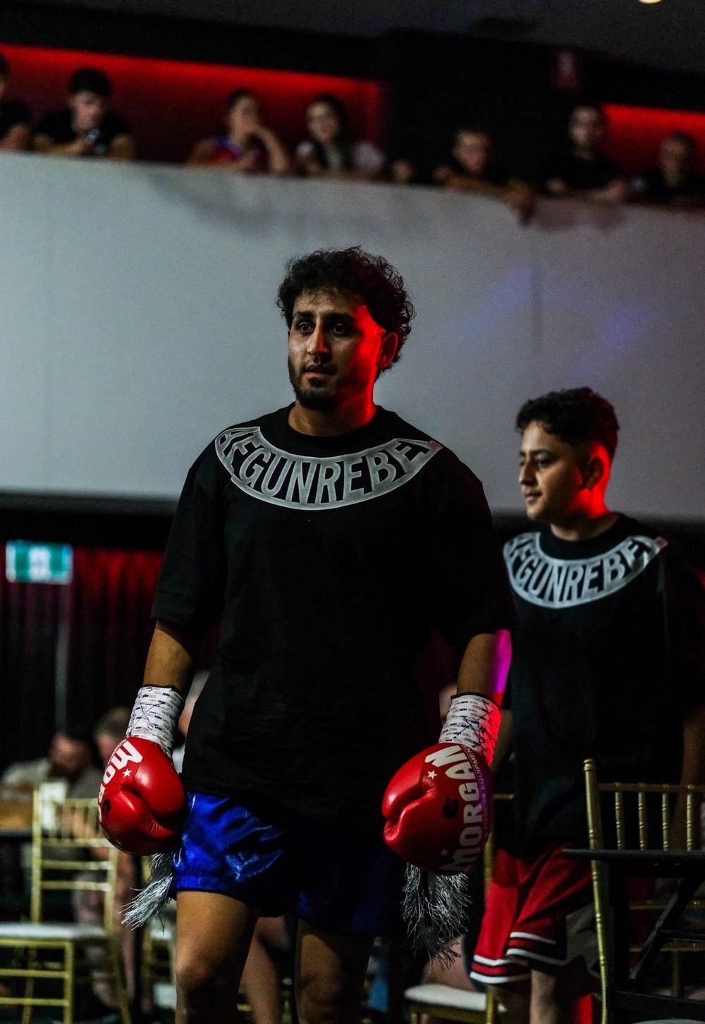Ringside boxing photography at a Sydney fight night, shot in venue lighting (frame 5 of 24)