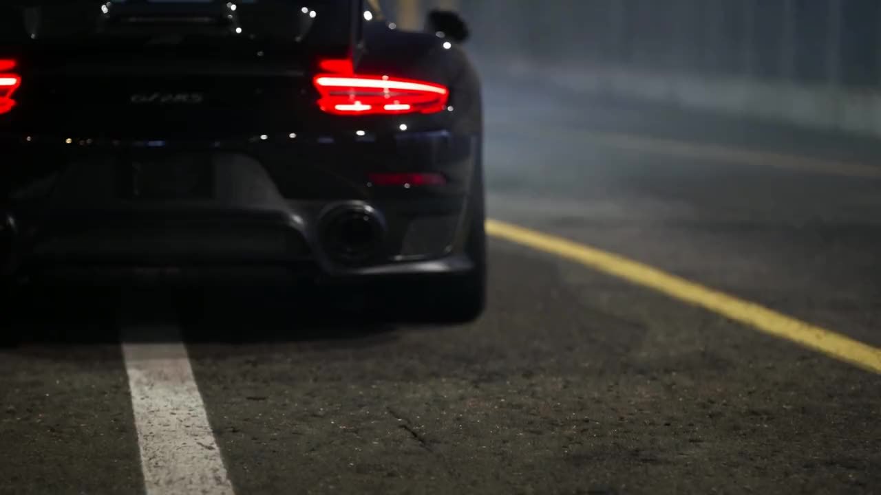 Night car photography in Sydney — a still from the BSK Media showreel
